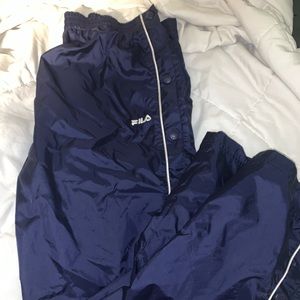 fila windbreaker pants